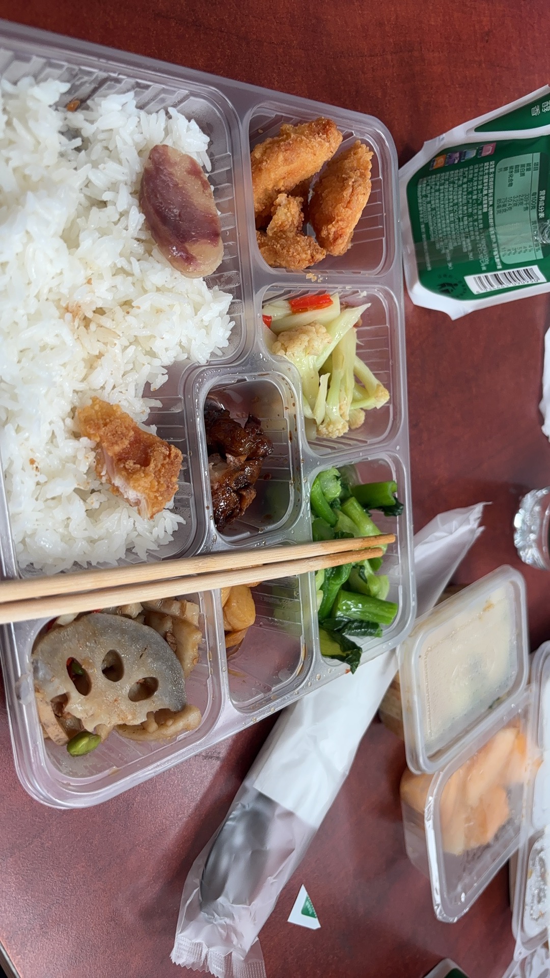 今天吃的鸡排套餐